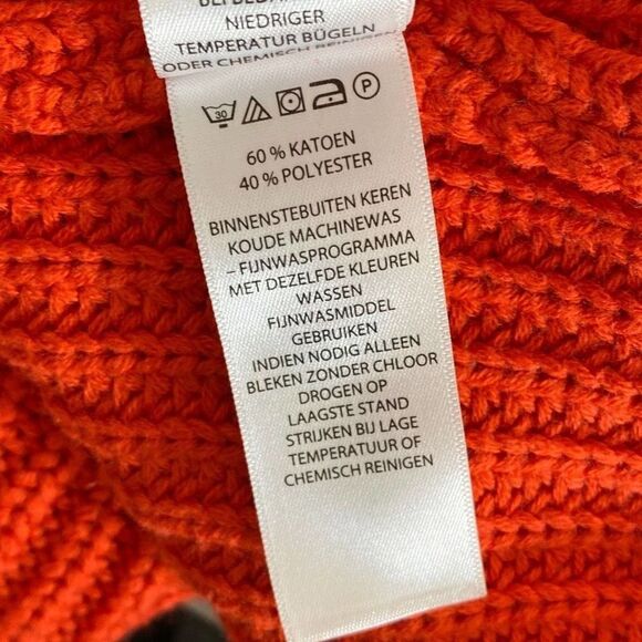 Rachel Zoe New York Women's Orange Knitted Long-Sleeve Sweater Size M NWT - Picture 14 of 16